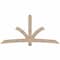 Ekena Millwork Davenport Smooth Timber Gable Bracket, Douglas Fir, 96"W x 48"H x 5 1/2"D x 5 1/2"F, 12/12 Pitch GBW096X48X0606DAV00SDF - alternate 1